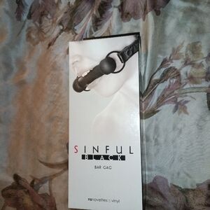 Sinful Black Bar Gag